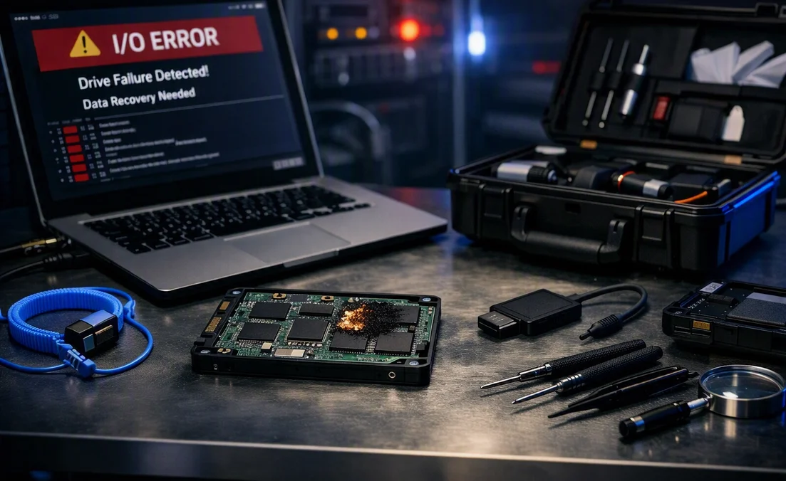 Ausgefallene SSD Platine