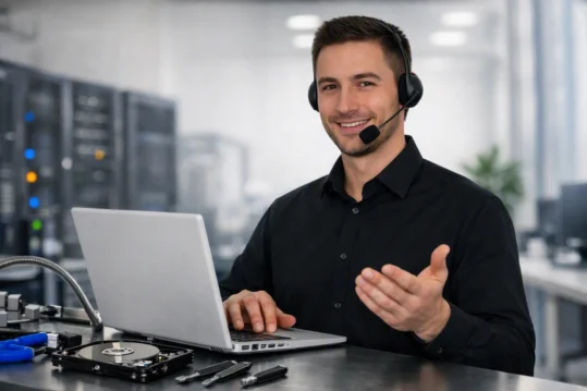 Direkter IT-Support erreichbar per Telefon und E-Mail